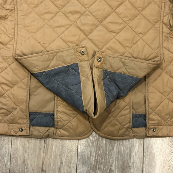Bobby Jones NWOT Camel Hyland Water-Repellent Quilted Jacket Double Vent Large - Picture 5 of 9